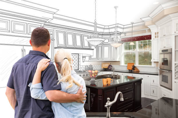 Custom kitchen cabinets installed in a Chester Heights home